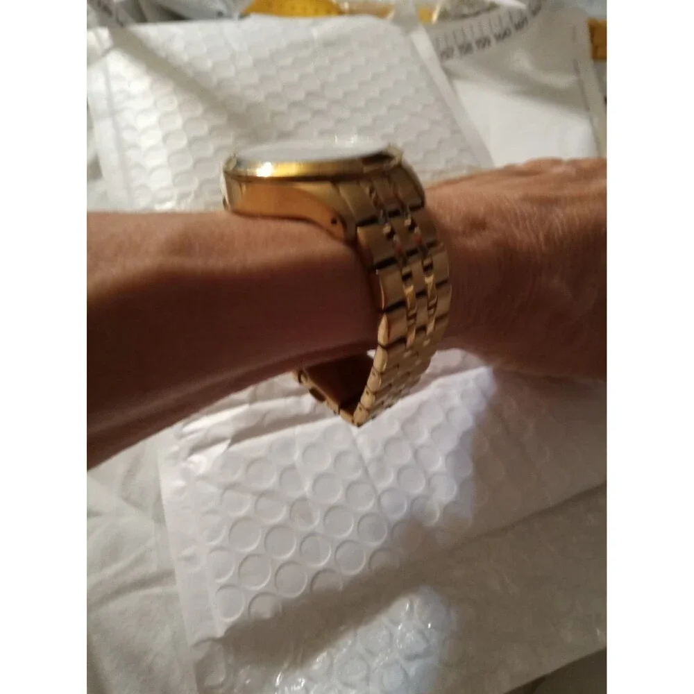 MK5192 LADIES Watch MICHAEL KORS HIGH END 3 DIALS MILITARY RTL $295 8 Inches+-